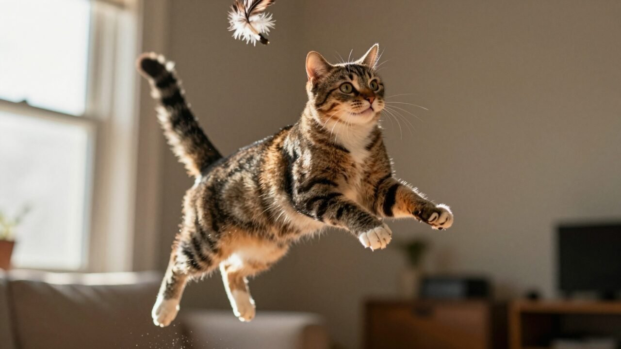 Gato mestizo mirando a cámara con curiosidad, difícil de clasificar por raza