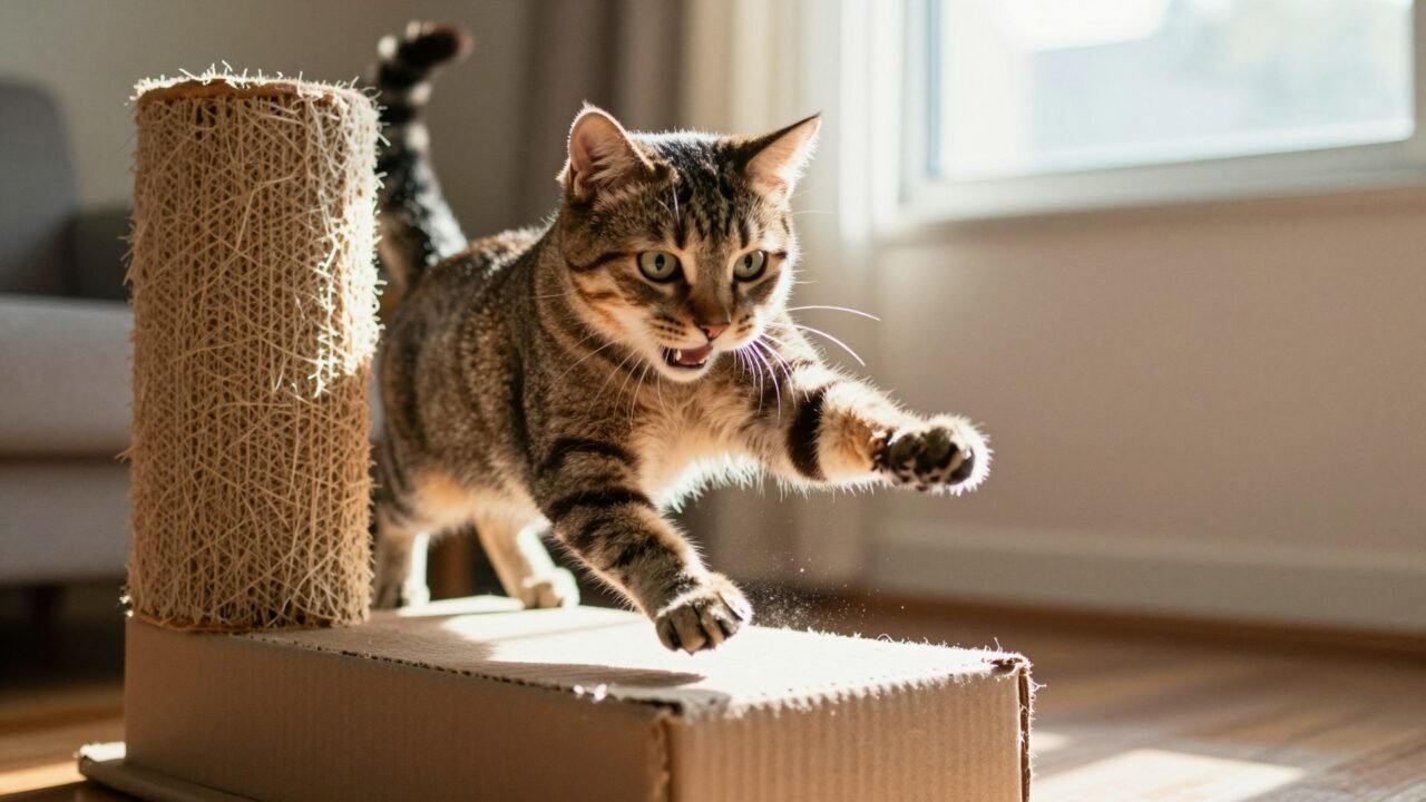 tiragraffi di cartone per gatti fai da te — Un giocattolo economico e divertente per tutte le razze di gatti: Come fare un tiragraffi