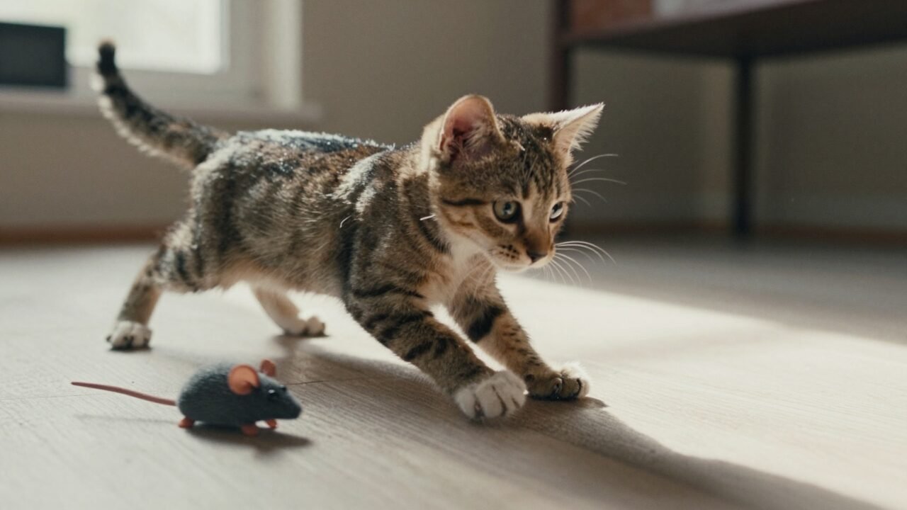 Gatito pequeño de ojos grandes mirando a cámara, la ternura que esconde un costo