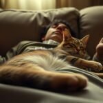 Por qué tu gato se duerme encima de ti: el significado real
