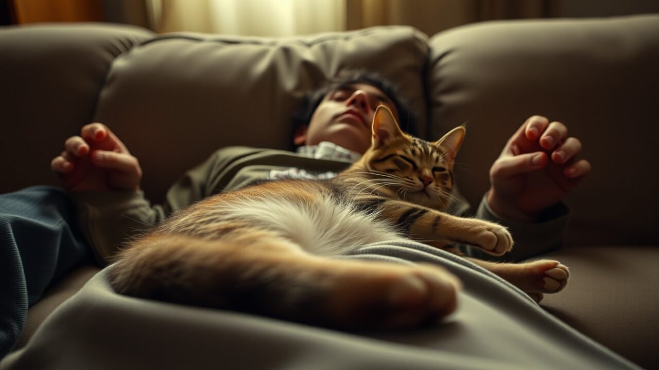 tu gato se duerme encima de ti — Por qué tu gato se duerme encima de ti: el significado real