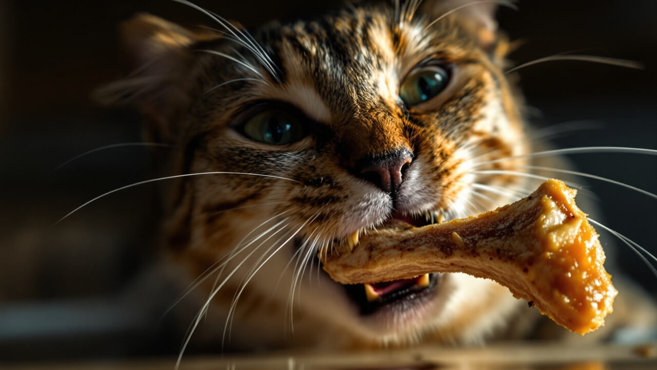 ossa di pollo al gatto — Cosa succede esattamente quando ingerisce una scheggia