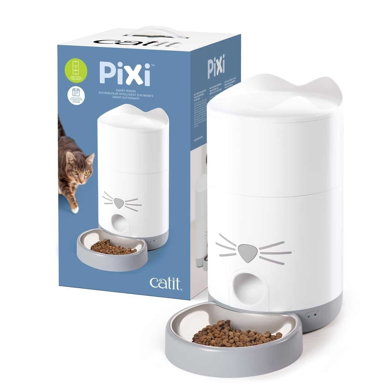comedero automático inteligente para gatos con app