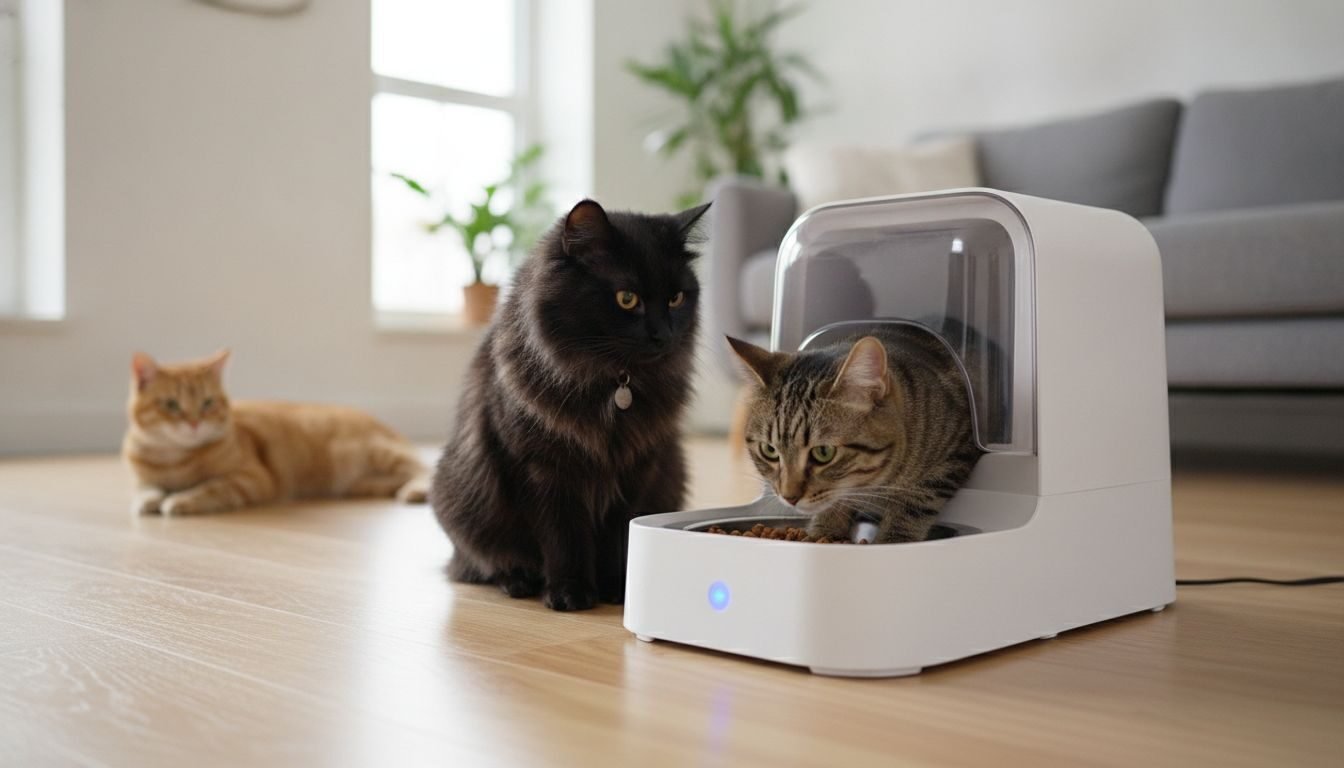 Mejor comedero con microchip para gatos: cómo evitar robos de comida sin separar habitaciones